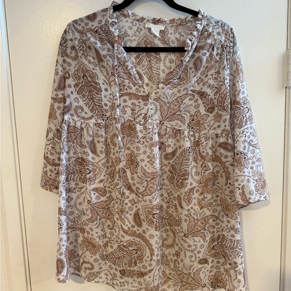 H&M Maternity Sheer Paisley Top – Size S